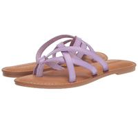 Amazon Essentials Sandalo Slide Basso con Cinturino Donna, Lavanda, 38.5 EU Larga