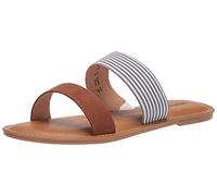 Amazon Essentials Sandalo Slip-on a Punta Aperta con Due Cinturini Donna, Confezioni Multiple