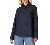 Amazon Essentials (Scelto da Demi) Camicia Button Down in Denim, Vestibilità Oversize Donna, Risciacquo, XXL