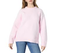 Amazon Essentials (Scelto da Demi) Maglione Girocollo in Finto Mohair, Vestibilità Oversize Donna, Lilla Pastello, S