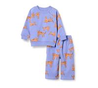 Amazon Essentials Set felpa e pantaloni della tuta in spugna francese, unisex, confezione da 2, viola melone tigre, 3-6 mesi
