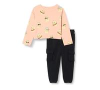 Amazon Essentials Set maglietta a maniche lunghe e pantaloni pull-on Bambine e ragazze, Gatto Alla Moda/Nero, 8 anni