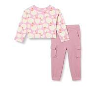 Amazon Essentials Set maglietta a maniche lunghe e pantaloni pull-on Bambine e ragazze, Malva/Mele, 4 anni