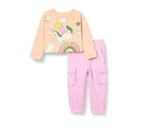 Amazon Essentials Set maglietta a maniche lunghe e pantaloni pull-on Bambine e ragazze, Rosa/Unicorni, 11-12 anni