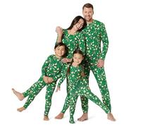 Amazon Essentials Set Pigiami Coordinati per la Famiglia, in Flanella, Vestibilità Comoda Uomo, Confezioni Multiple