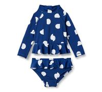 Amazon Essentials Set Rashguard Bimba, Turchino Avorio Astratta Pois, 3-6 Mesi