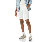 Amazon Essentials Short Bermuda Chino, vestibilità Slim, Vita Media, Interno Gamba 25 cm Donna, Bianco, 40
