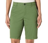 Amazon Essentials Short Bermuda Chino, vestibilità Slim, Vita Media, Interno Gamba 25 cm Donna, Verde Oliva Scuro, 46