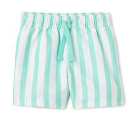 Amazon Essentials Shorts da Bagno ad Asciugatura Rapida, Pantaloncini da Bagno Bambini e Ragazzi, Striscia Verde Menta Brillante, 11-12 Anni