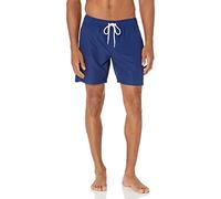 Amazon Essentials Shorts da Bagno da 18cm con Fodera Interna in Rete, Tasche, Chiusura con Coulisse Uomo, Blu Marino, L