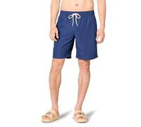 Amazon Essentials Shorts da Bagno da 23cm con Fodera Interna in Rete, Tasche, Chiusura con Coulisse Uomo, Blu Marino, L