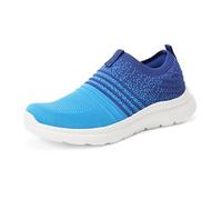 Amazon Essentials Sneakers Slip-on Leggeri in Maglia Unisex - Bambini e ragazzi, Gradiente Blu, 36 EU