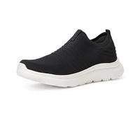 Amazon Essentials Sneakers Slip-on Leggeri in Maglia Unisex - Bambini e ragazzi, Nero Bianco, 36 EU