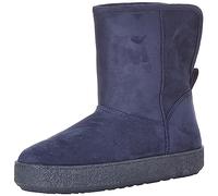 Amazon Essentials Stivale in shearling Donna, Blu Marino Micro Scamosciato, 36 EU