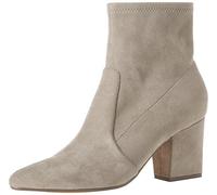Amazon Essentials Stivali Aderenti Elasticizzati con Tacco Donna, Grigio Tortora Micro Scamosciato, 41.5 EU Larga