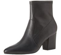 Amazon Essentials Stivali Aderenti Elasticizzati con Tacco Donna, Nero, 42.5 EU Larga