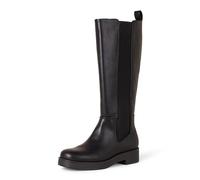 Amazon Essentials Stivali Alti con Soffietto Donna, Nero, 41.5 EU