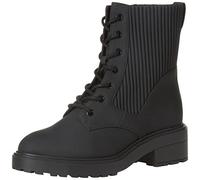 Amazon Essentials Stivali da Combattimento gommati con Suola Spessa Donna, Nero, 37.5 EU