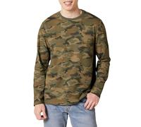 Amazon Essentials T-Shirt a Maniche Lunghe Regular Fit Uomo, Verde Mimetica, XL