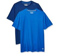 Amazon Essentials T-shirt da uomo, Active Performance Tech, disponibile in taglie Big & Tall, confezione da 2