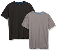 Amazon Essentials T-Shirt da Uomo, Active Performance Tech, Disponibile in Taglie Big & Tall, Confezione da 2