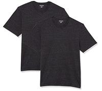 Amazon Essentials T-Shirt da Uomo Regular Fit a Maniche Corte con Scollo a V (Disponibile nelle Taglie Big & Tall), Confezione da 2, Antracite mélange, XXL