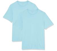 Amazon Essentials T-Shirt da Uomo Regular Fit a Maniche Corte Girocollo, Confezione da 2, Azzurro, 4XL, Grande Alto