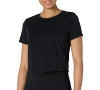 Amazon Essentials T-shirt Girocollo Leggera a Maniche Corte, da Yoga e Allenamento, in Morbido Cotone, Taglio Corto Donna