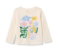 Amazon Essentials T-Shirt Maniche Lunghe Bambine e ragazze, Avorio Grow Wild, 2 anni