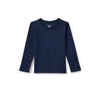 Amazon Essentials T-Shirt Maniche Lunghe Bambini e ragazzi, Blu Marino, 10 anni