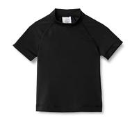 Amazon Essentials T-Shirt Rashguard a Manica Corta Bambini e Ragazzi, Nero, 4 Anni