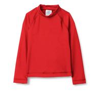 Amazon Essentials T-Shirt Rashguard a Manica Lunga Bambini e Ragazzi, Rosso Papavero Brillante, 9 Anni