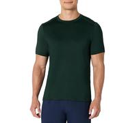 Amazon Essentials T-Shirt Tecnica Leggera a Maniche Corte in Tessuto Elasticizzato ad Asciugatura Rapida e Assorbimento dell’Umidità Uomo, Verde Scuro, M
