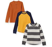 Amazon Essentials T-Shirt Termica a Maniche Lunghe Bambini e Ragazzi, Pacco da 3