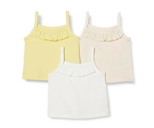 Amazon Essentials Top a Canotta Estivo in Cotone, Vestibilità Aderente Bambine e ragazze, Confezione da 3