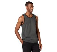 Amazon Essentials Top a Canotta Regular Fit Uomo, Nero Carbone Puntinato, S