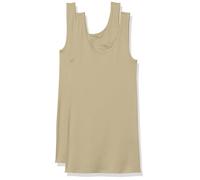 Amazon Essentials Top a Canotta Slim Donna, Pacco da 2, Cammello Chiaro, XL