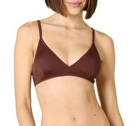 Amazon Essentials Top Bikini Classico con Sostegno Leggero Donna, Marrone Intenso, 52