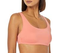 Amazon Essentials Top Corto da Mare con Scollo Rotondo Donna, Rosa Corallo, 46