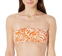 Amazon Essentials Top da Bagno a Fascia Donna, Palme Astratte Arancione Ruggine, 48