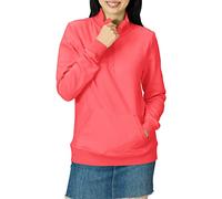 Amazon Essentials Top in Pile con Cerniera a Un Quarto a Maniche Lunghe (Disponibile in Taglie Forti) Donna, Rosa Corallo, XS