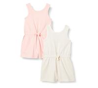 Amazon Essentials Tuta in Maglia Senza Maniche, Pacco da 2, Avena Puntinato/Rosa, 8 Anni
