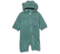 Amazon Essentials Tuta inpile Sherpa con bandierine Unisex Bimbi, Verde Salvia Scuro, 18 mesi