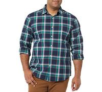 Amazon Essentials Uomo Camicia in Popeline Elasticizzato A Manica Lunga dalla vestibilità Aderente