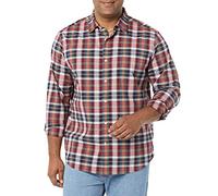 Amazon Essentials Uomo Camicia in Popeline Elasticizzato A Manica Lunga dalla vestibilità Aderente