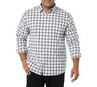 Amazon Essentials Uomo Camicia in Popeline Elasticizzato A Manica Lunga dalla vestibilità Aderente
