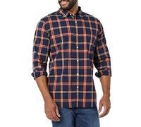 Amazon Essentials Uomo Camicia in Popeline Elasticizzato A Manica Lunga dalla vestibilità Aderente