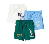 Amazon Essentials Warner Brothers Pantaloncini Bambini e ragazzi, Pacco da 3, Looney Tunes, 6-7 anni