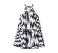 Amazon Essentials x Sofia Grainge Abiti Mommy & Me in Raso di Cotone Bambine e ragazze, A Quadretti Blu Navy, 11-12 anni