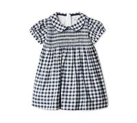 Amazon Essentials x Sofia Grainge Abiti Mommy & Me in Raso di Cotone Bimba 0-24, A Quadretti Blu Navy, 2 anni